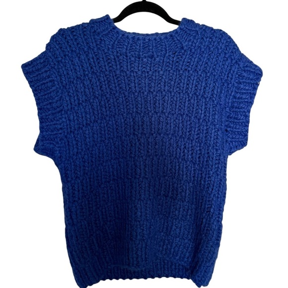 Anthropologie English Factory Chunky Knit Oversized Sweater Vest - Picture 6 of 11